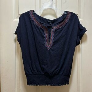 American eagle embroidered top